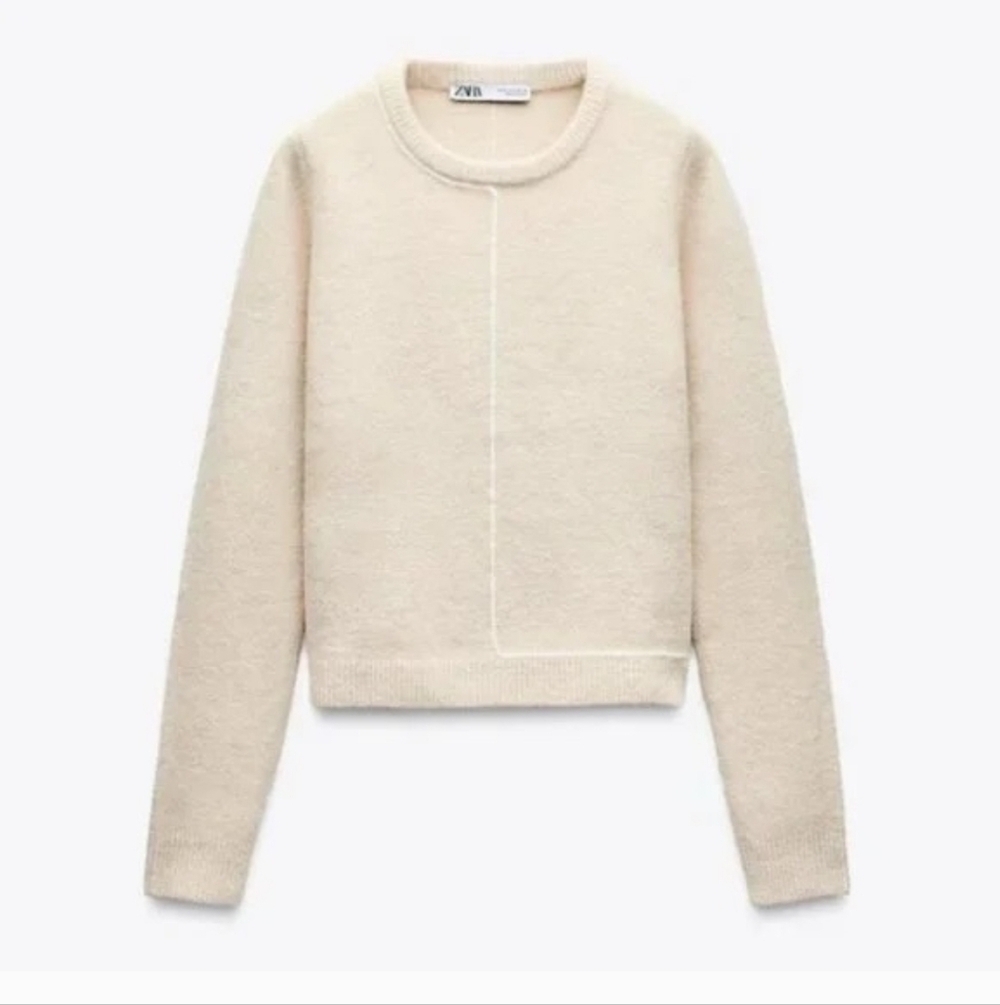 Zara Wool Blend Knit Sweater Size Small